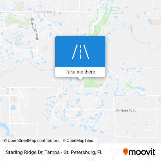Starling Ridge Dr map