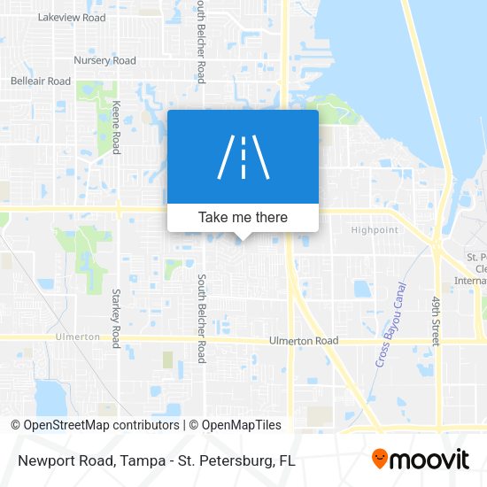 Mapa de Newport Road