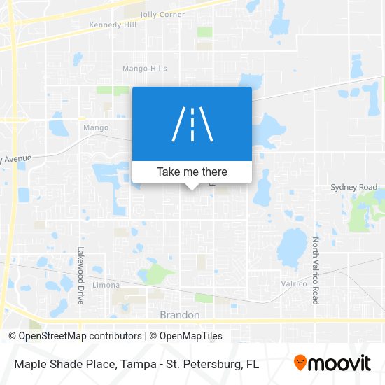 Maple Shade Place map