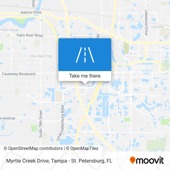 Myrtle Creek Drive map