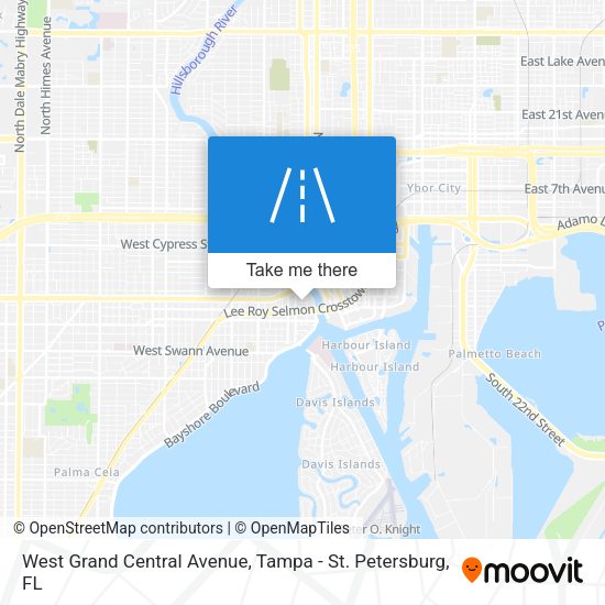 West Grand Central Avenue map