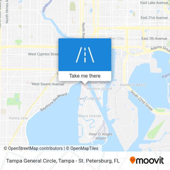 Tampa General Circle map