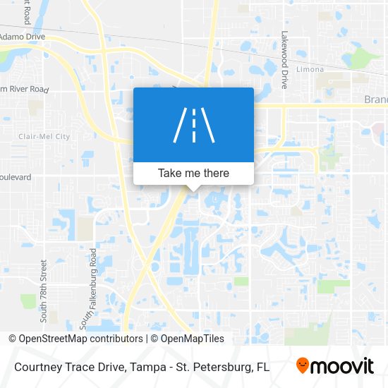 Courtney Trace Drive map