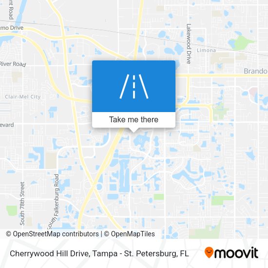 Cherrywood Hill Drive map