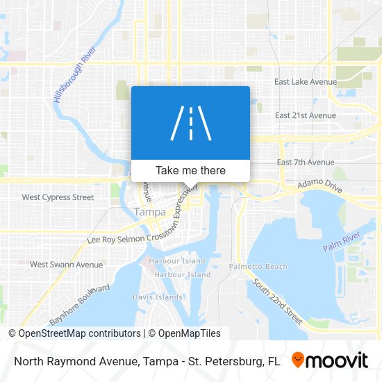Mapa de North Raymond Avenue