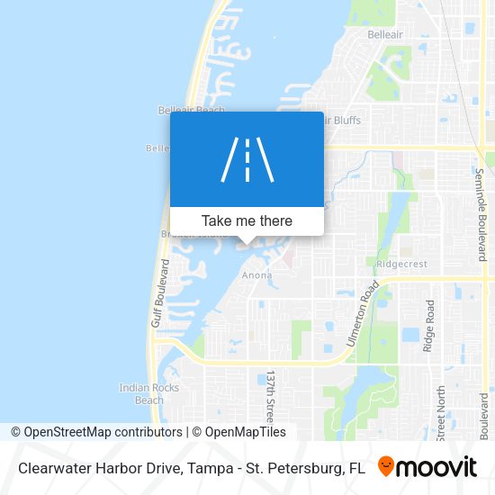 Mapa de Clearwater Harbor Drive