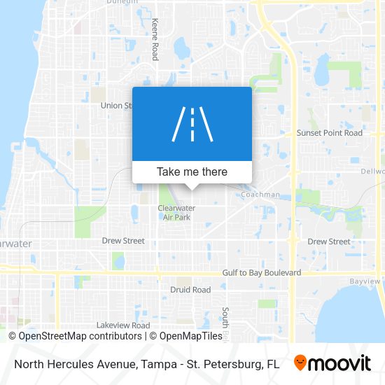 North Hercules Avenue map