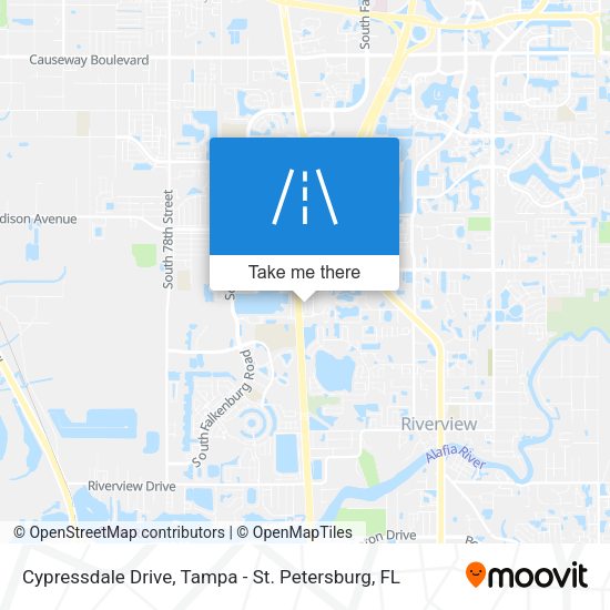 Cypressdale Drive map
