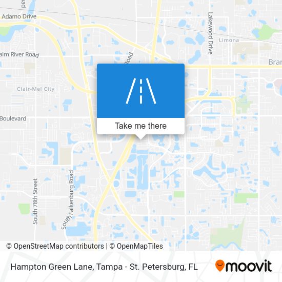 Hampton Green Lane map