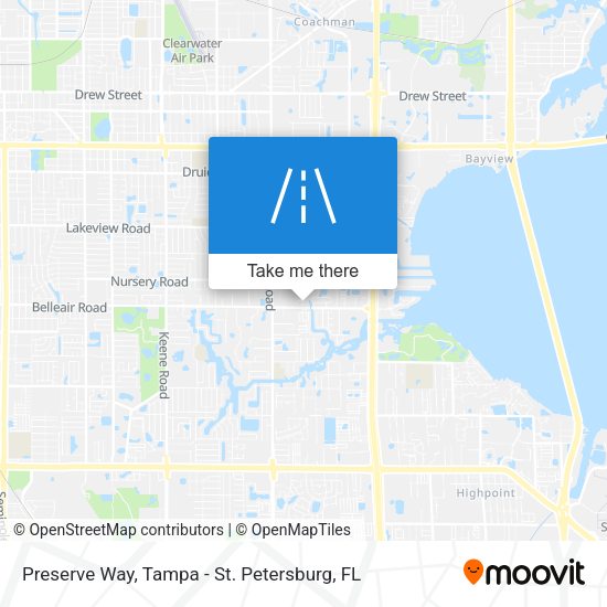 Preserve Way map