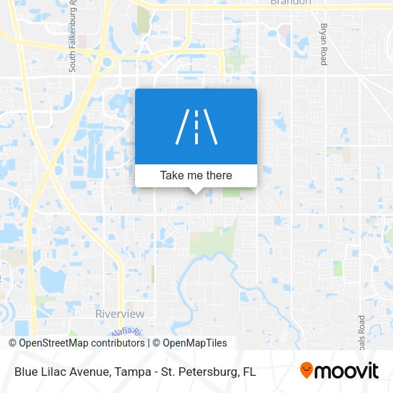 Blue Lilac Avenue map