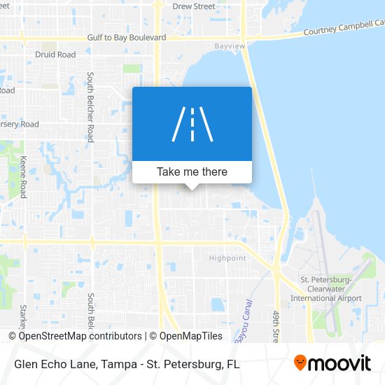 Glen Echo Lane map