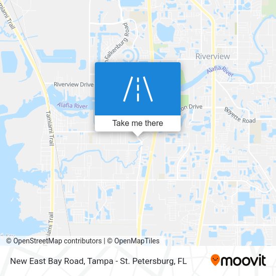 Mapa de New East Bay Road