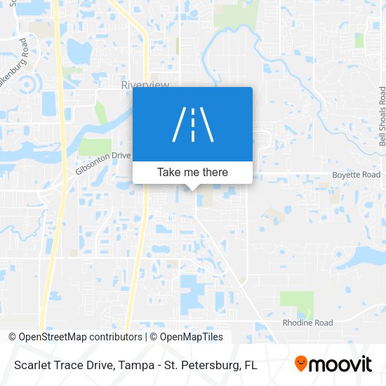 Scarlet Trace Drive map