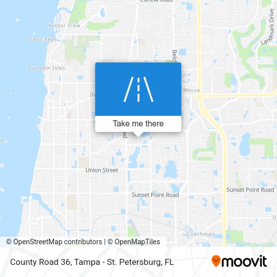 County Road 36 map