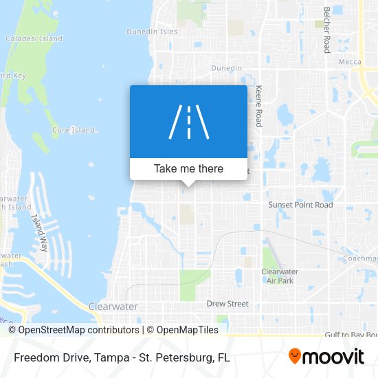 Mapa de Freedom Drive