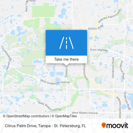 Citrus Palm Drive map