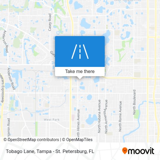 Mapa de Tobago Lane