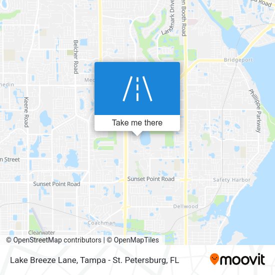 Lake Breeze Lane map
