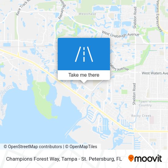 Champions Forest Way map