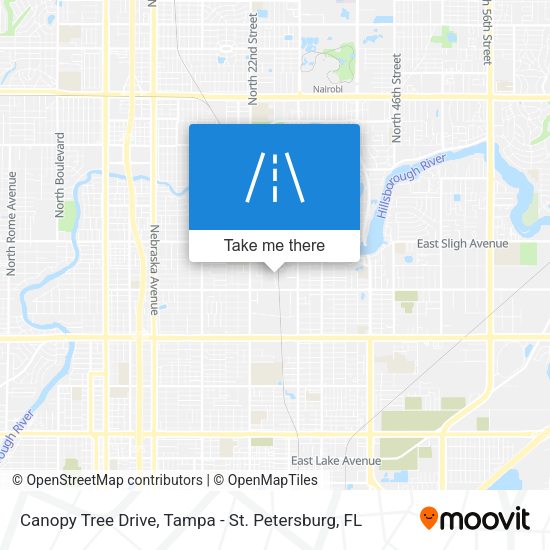 Canopy Tree Drive map