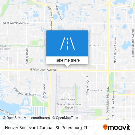 Hoover Boulevard map