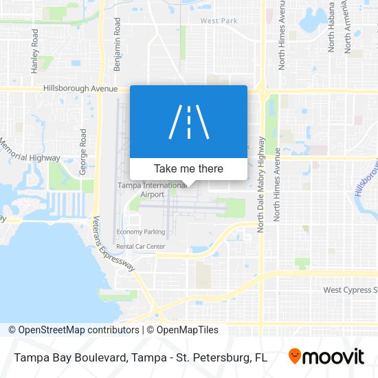 Mapa de Tampa Bay Boulevard