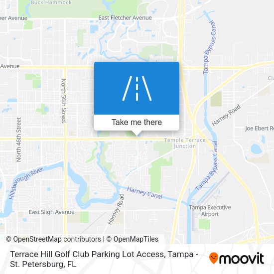 Terrace Hill Golf Club Parking Lot Access map