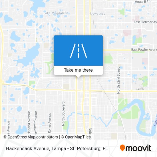 Mapa de Hackensack Avenue