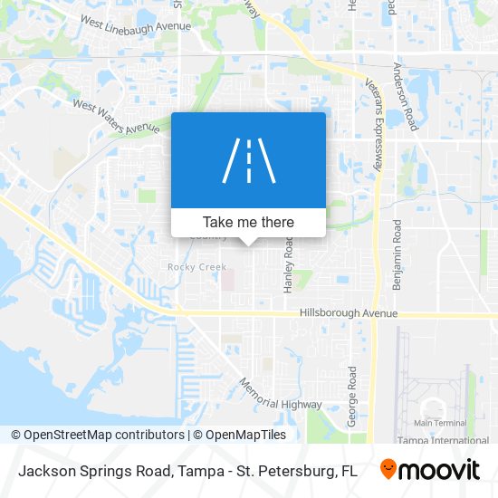 Jackson Springs Road map