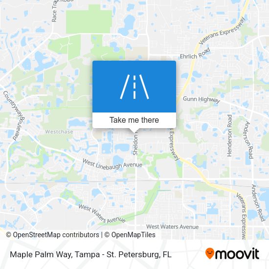 Maple Palm Way map