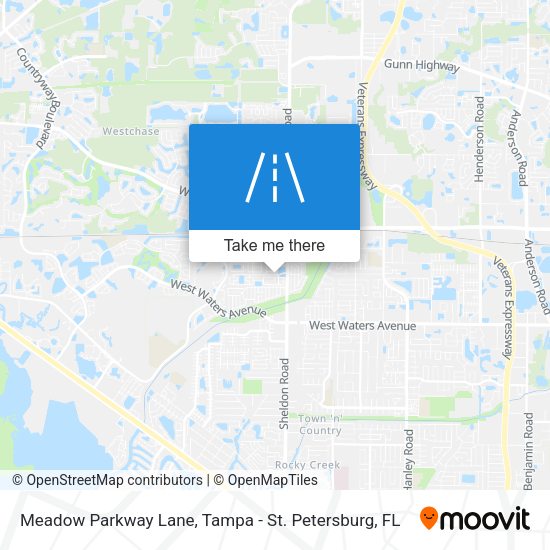 Mapa de Meadow Parkway Lane