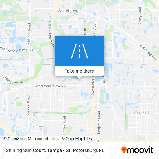 Shining Sun Court map