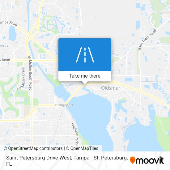 Saint Petersburg Drive West map
