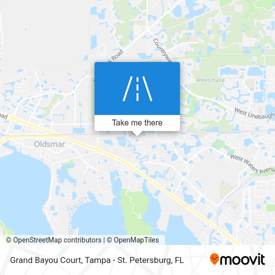 Grand Bayou Court map