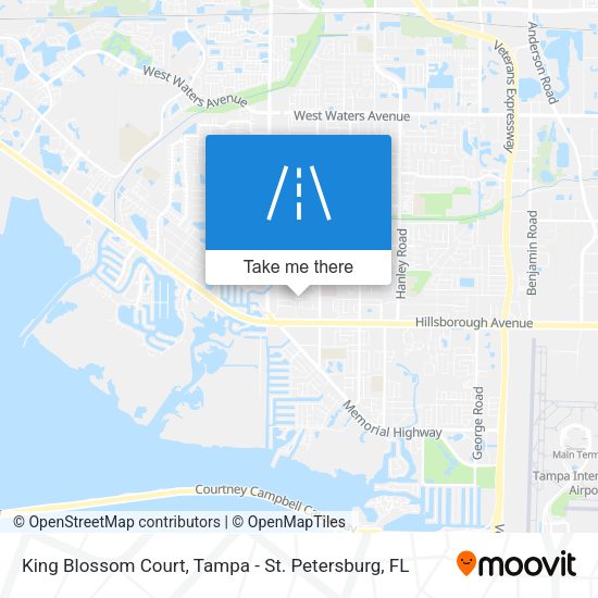 King Blossom Court map