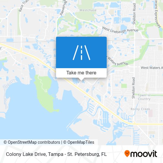 Colony Lake Drive map