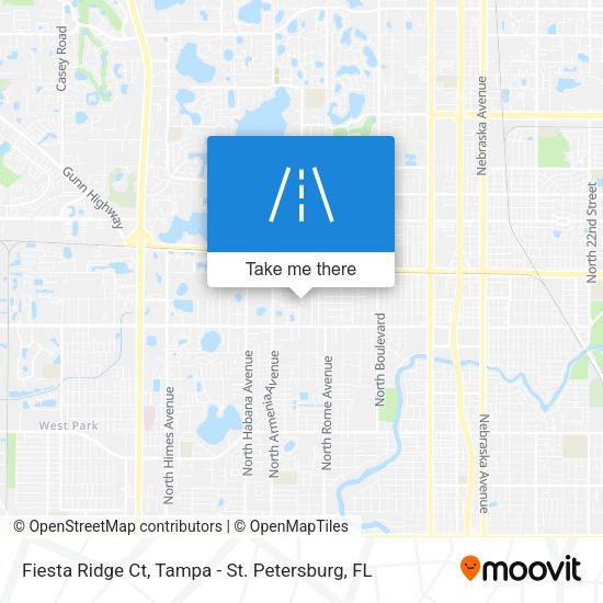 Fiesta Ridge Ct map