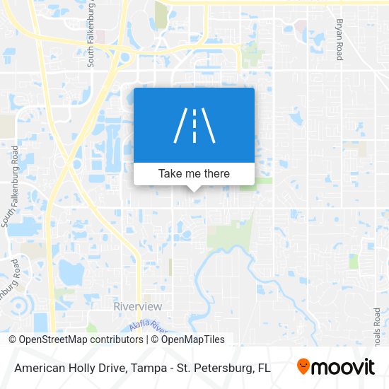 American Holly Drive map