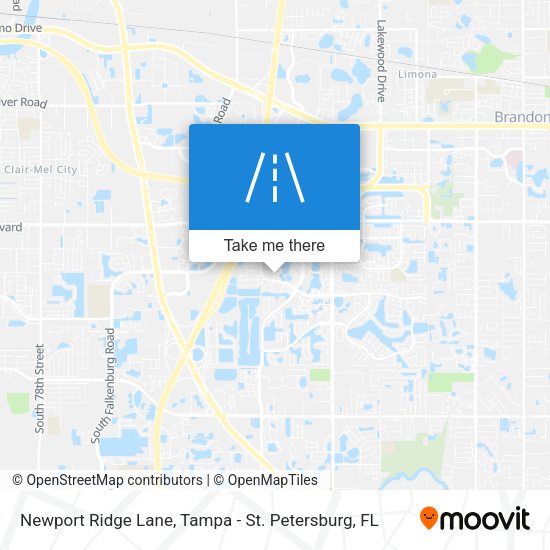Newport Ridge Lane map