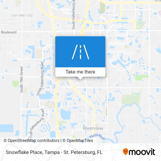 Snowflake Place map