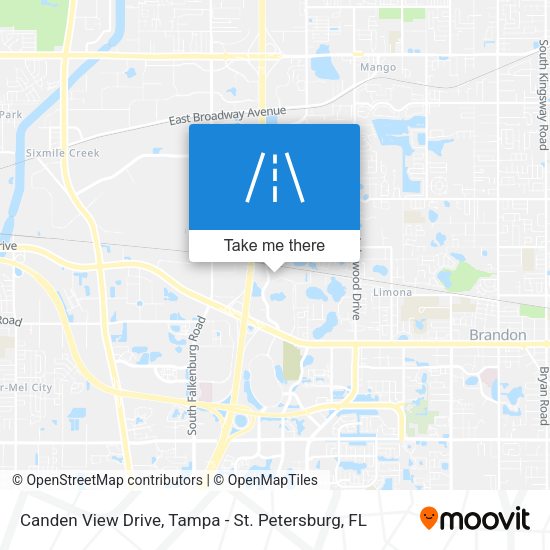 Canden View Drive map