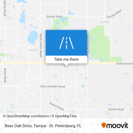 Mapa de Bear Oak Drive
