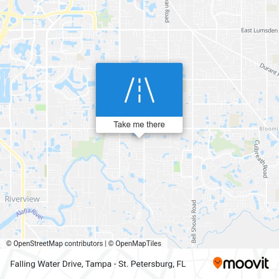Falling Water Drive map