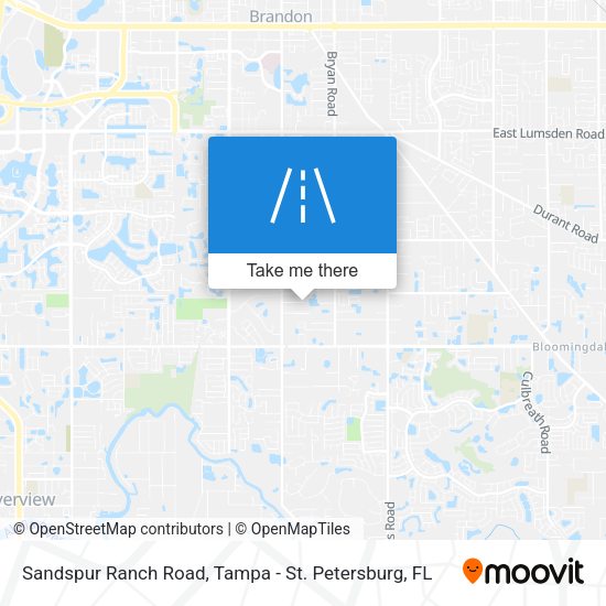Mapa de Sandspur Ranch Road