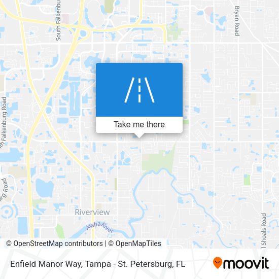 Enfield Manor Way map