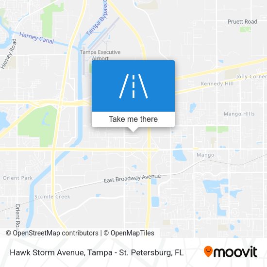Hawk Storm Avenue map