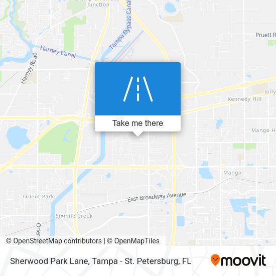 Sherwood Park Lane map