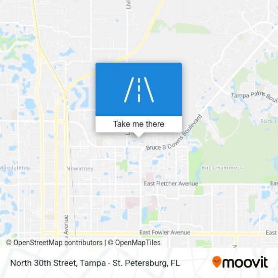 Mapa de North 30th Street