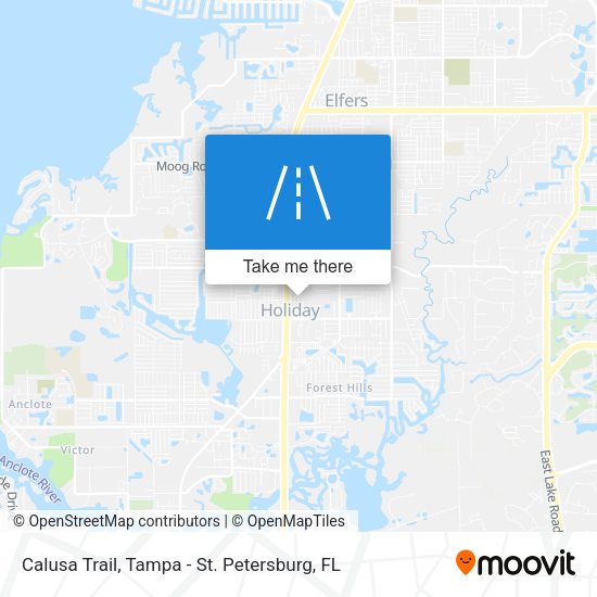 Calusa Trail map